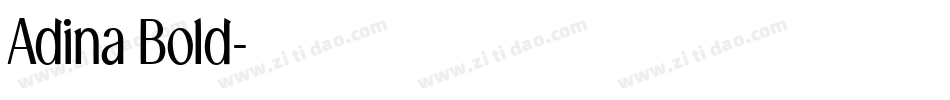 Adina Bold字体转换